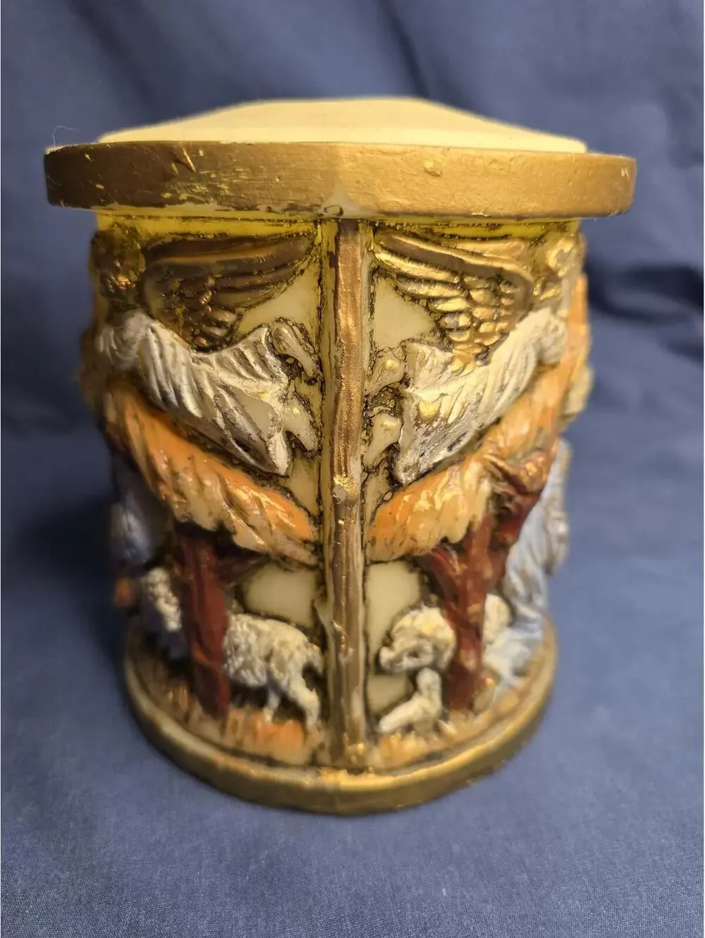 Vintage Handcrafted Lenox Nativity Scene Candle